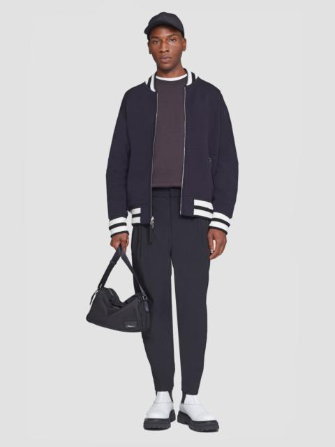 Reversible Knit Varsity Jacket