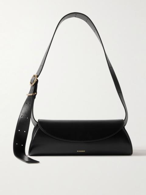 Small leather shoulder bag Black
