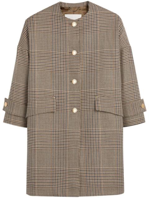 Humbie collarless coat