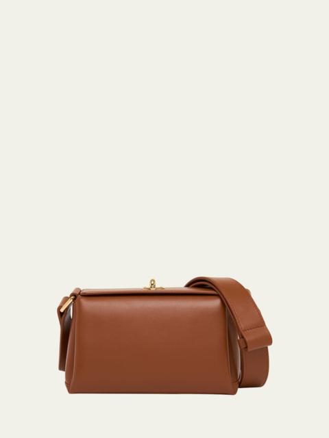 Mini Turn-Lock Leather Shoulder Bag