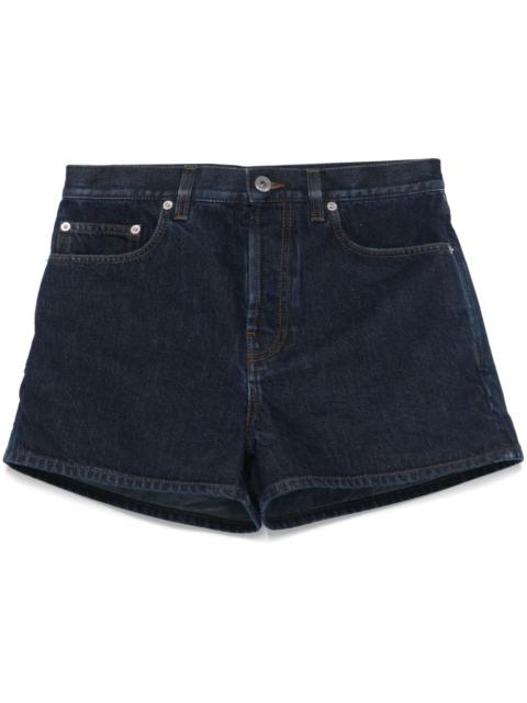 patch-detail denim shorts