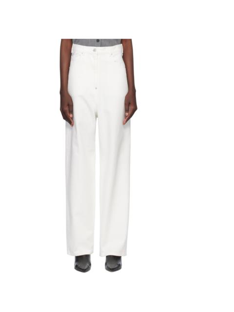 White Panty Cutout Jeans