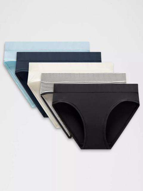 UnderEase Mid-Rise Bikini Underwear *5 Pack