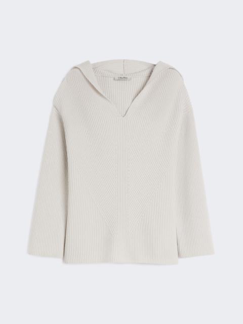FALCONE Rib-knit wool sweatshirt