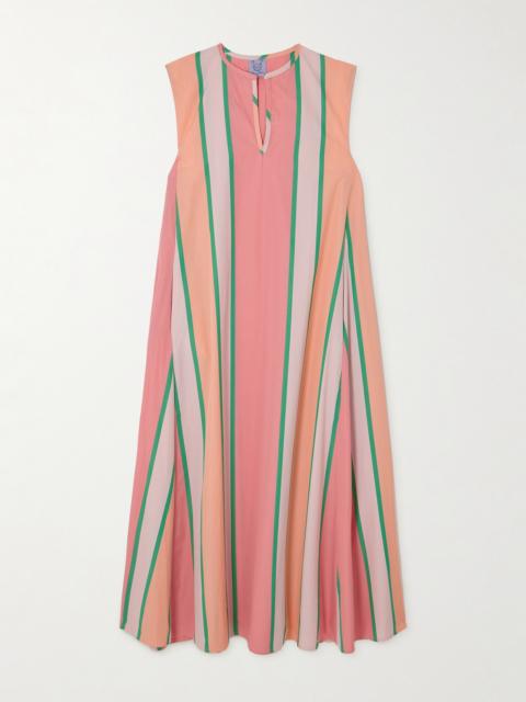 Apolonia Striped Cotton-poplin Kaftan