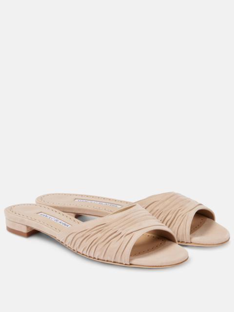 Piruaflat 10 suede sandals