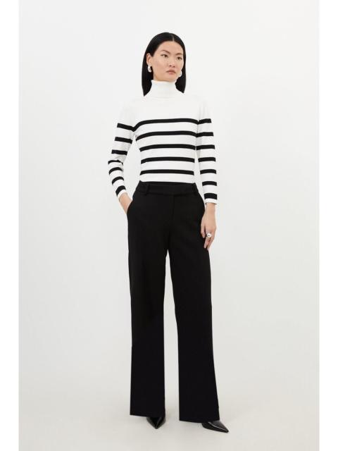 Compact Stretch Essential Tailored Straight Leg Trouser