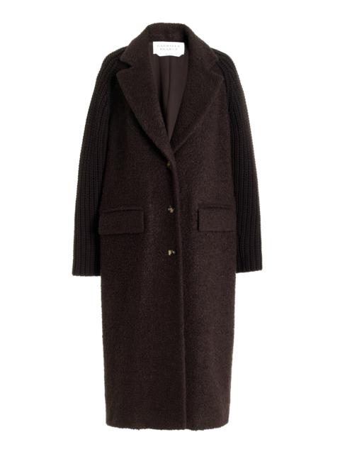 Charles Coat in Chocolate Recycled Cashmere Boucle