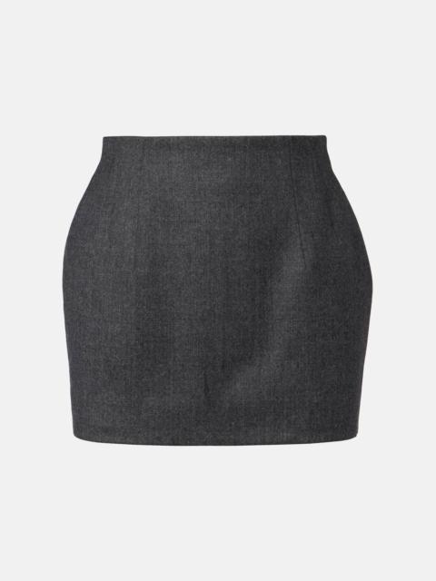 Wool miniskirt