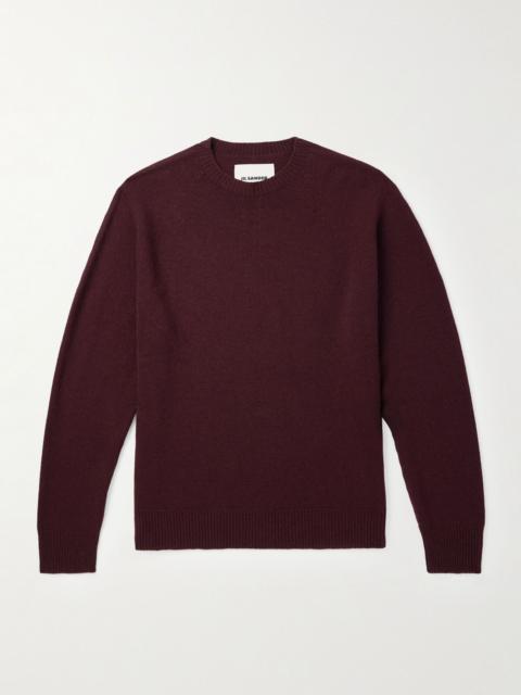 Merino Wool and Cashmere-Blend Sweater Burgundy