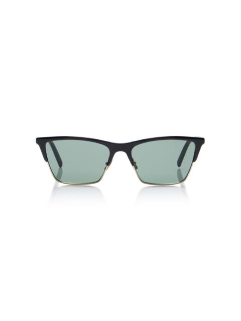 Square-Frame Acetate Sunglasses green