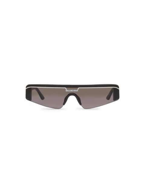 Ski Rectangle Sunglasses in Black