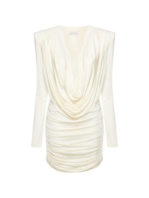 draped ruched minidress