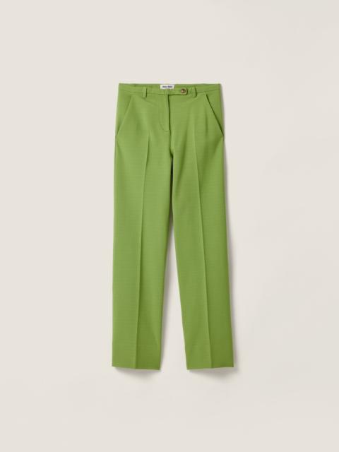 Fabric stitch knit pants