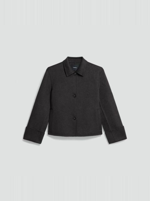 Boxy Cuff Jacket in Double-Face Wool-Cashmere