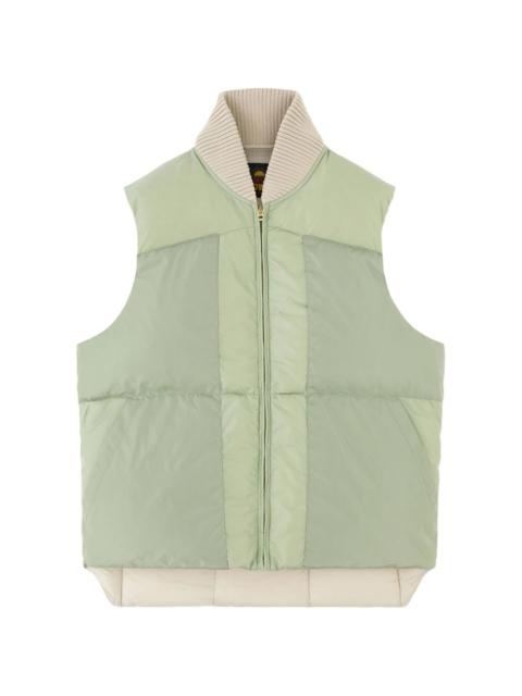 quilted-pattern gilet