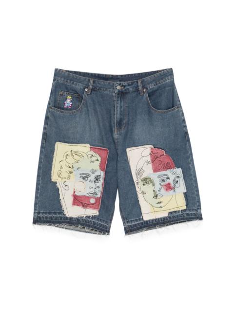 patch-detail shorts