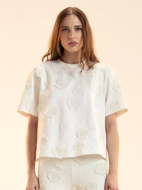 Pop Floral Applique Top