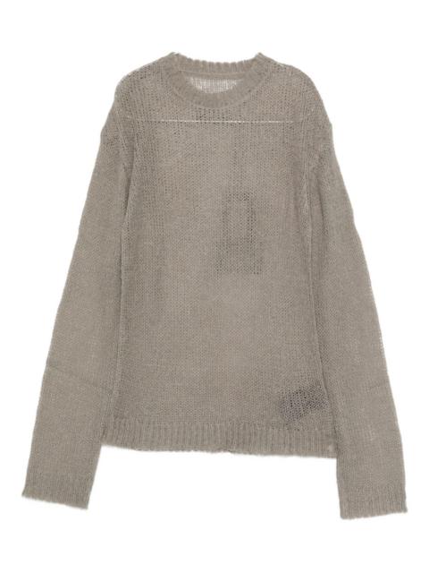 crew-neck knitted sweater