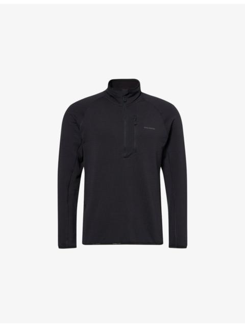 Essential Zip-Pocket Stretch-Woven Sweatshirt