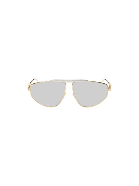 Gold & Silver Spoiler New Aviator Sunglasses