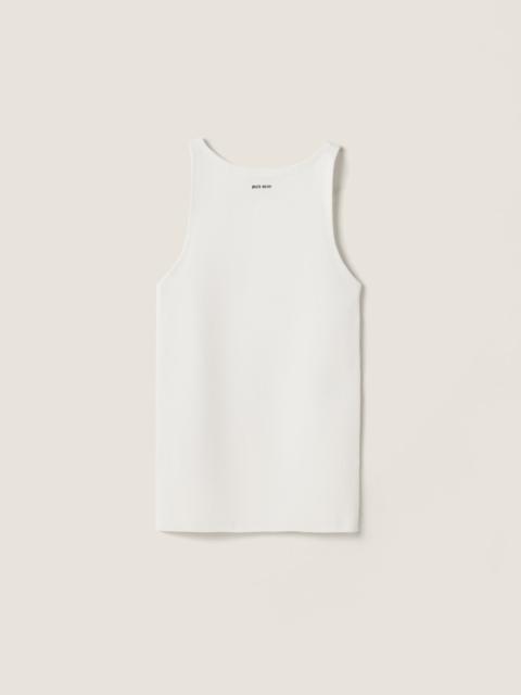 Cotton knit tank top