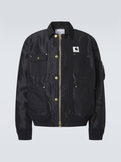 x Carhartt corduroy-trimmed blouson jacket