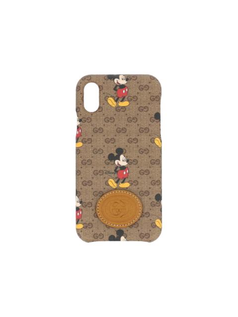 Gucci GG Supreme Mickey iPhone X/XS Case Brown