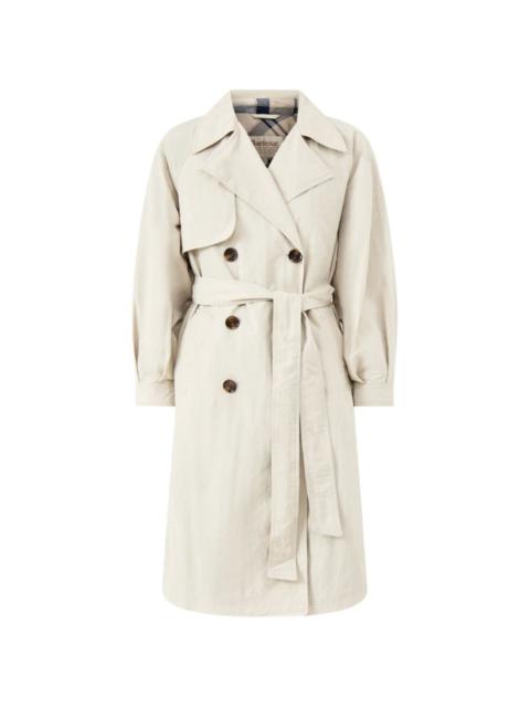 Layla double-breasted belted trench coat