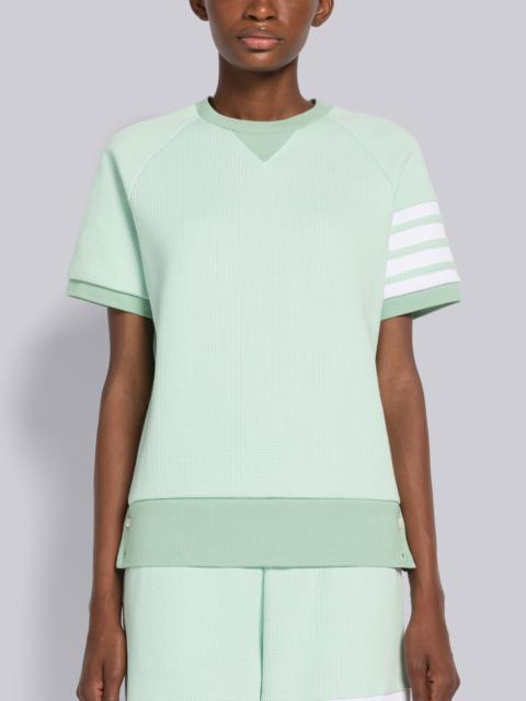 Waffle 4-Bar Raglan Sweatshirt Tee