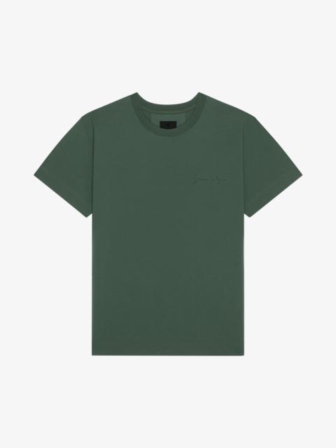 T-SHIRT IN COTTON WITH GIVENCHY SIGNATURE