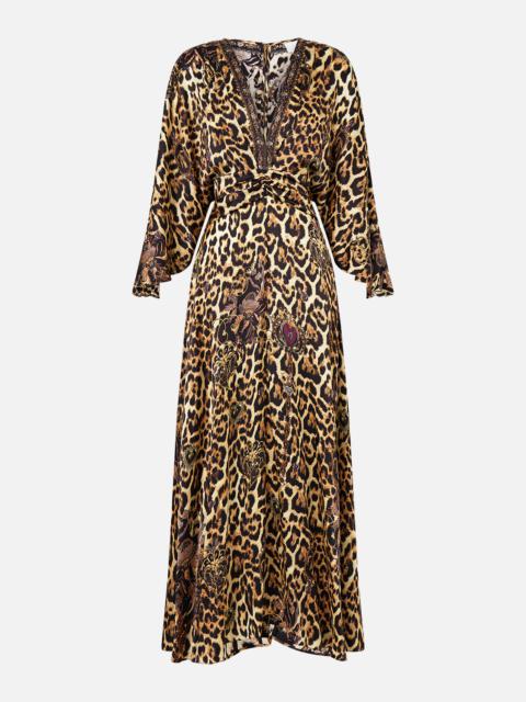 PETAL SLEEVE LONG DRESS