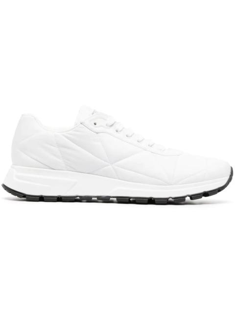 Prada Quilted Nylon Sneakers White