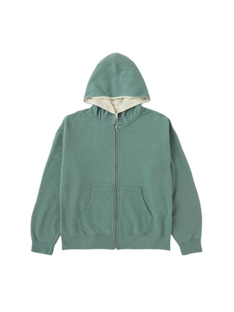 JUMBO SB DUAL HOODIE F.Z. DMGD GREEN