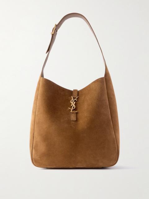 Le 5 À 7 Supple Large Suede Shoulder Bag