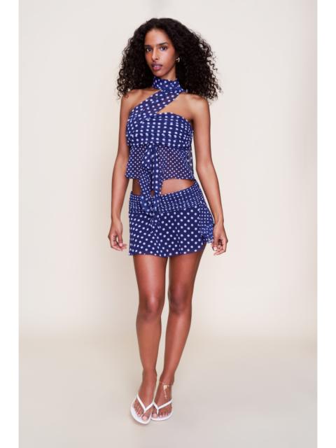 CHIFFON SLIT MINI SKIRT