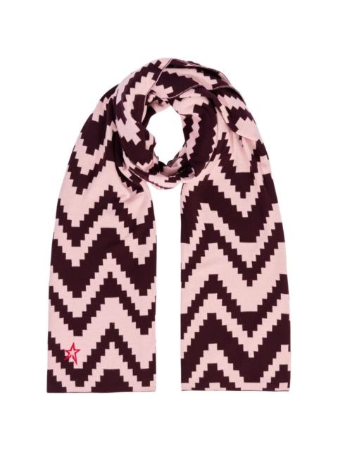geometric-print scarf