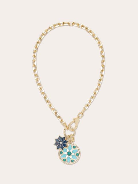 Deepika Enamel Charm Necklace