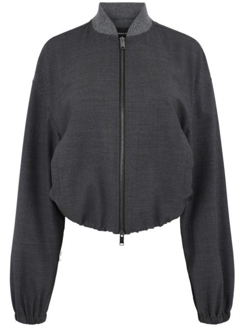 zip-up bomber jacket
