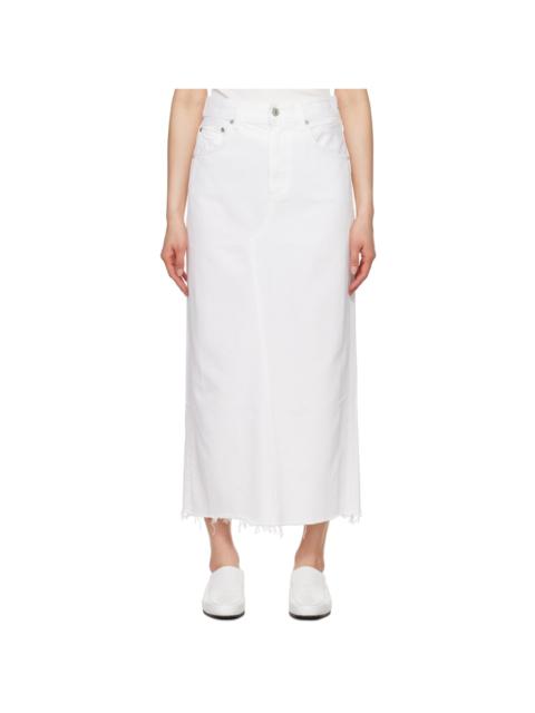 Off-White Circolo Denim Maxi Skirt