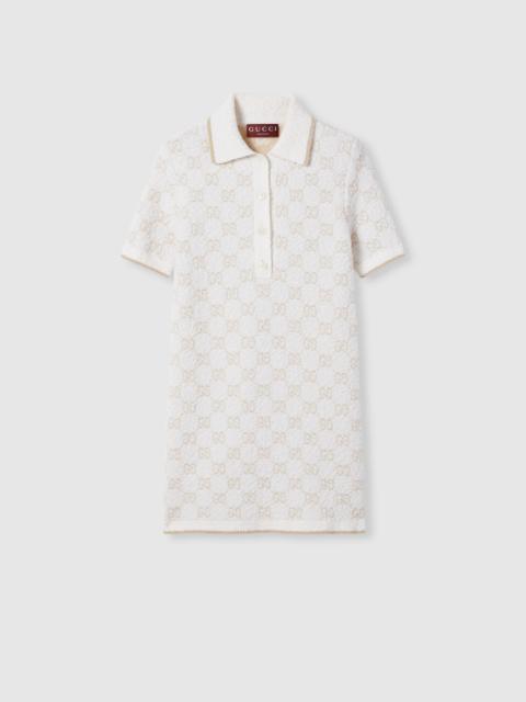 GG cashmere wool jacquard dress