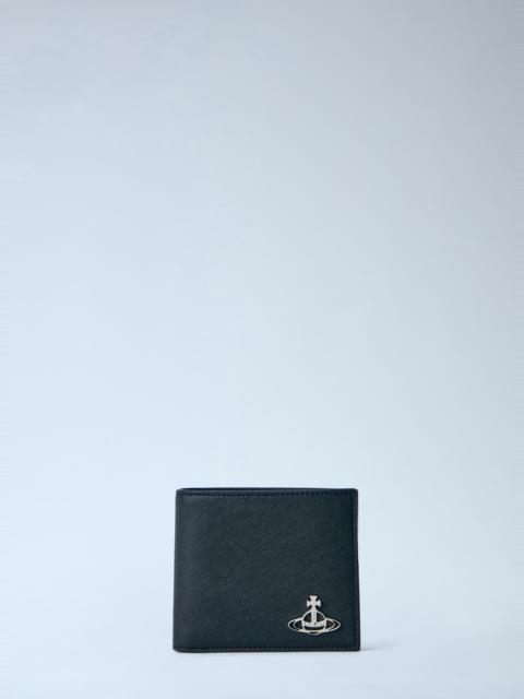 Orb Motif Leather Wallet
