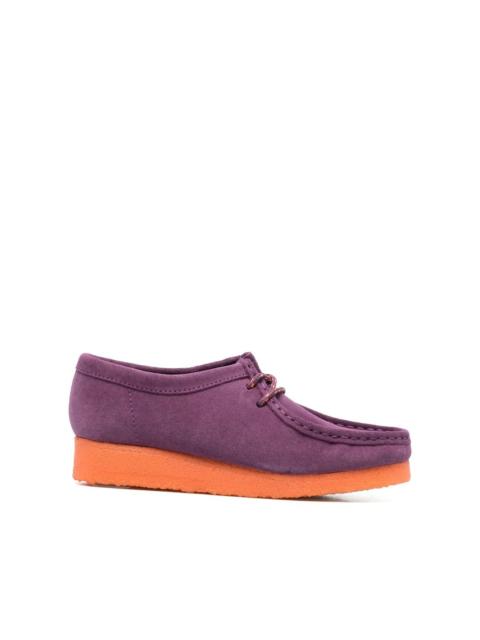 colour-block lace-up loafers
