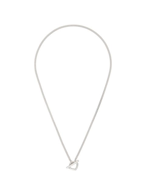 Frame Pendant Satin Thick Necklace