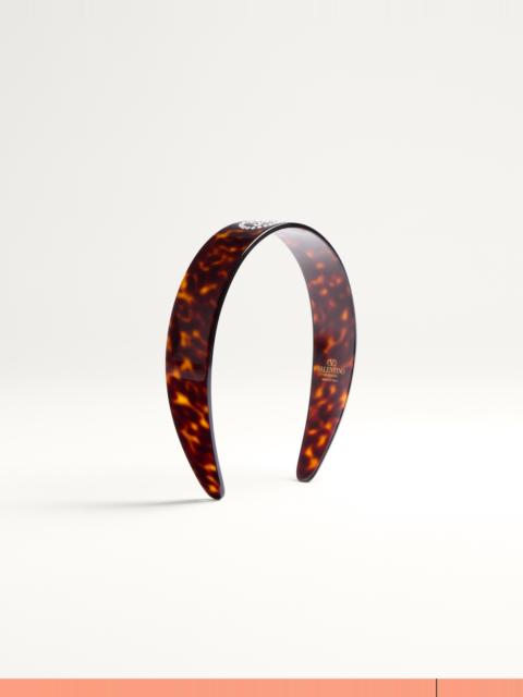 VLOGO SIGNATURE HEADBAND IN RESIN, METAL AND CRYSTALS
