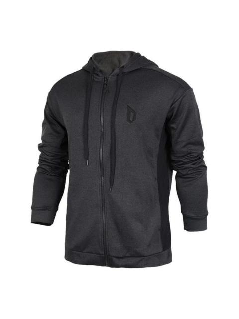 adidas Colorblock Casual Sports Hooded Jacket Men's Black BR9297