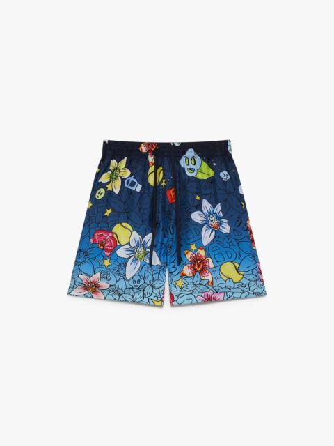 Collage D’Icones Graphiques Silk Shorts | Casablanca Paris