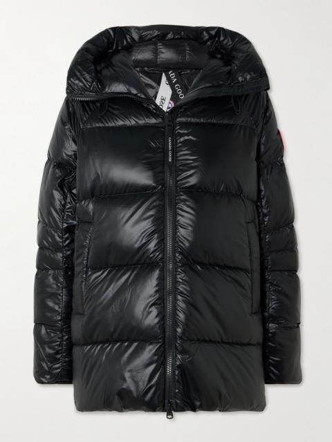 Cypress hooded quilted shell down jacket Black