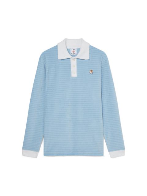 Velour Stripe Polo Shirt | Casablanca Paris