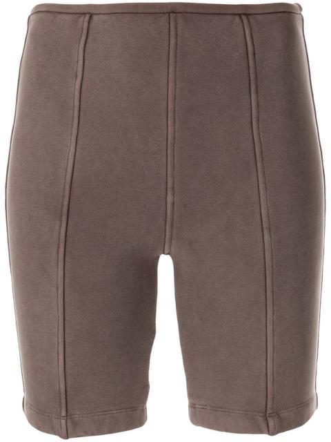 high-waisted cotton cycling shorts